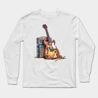 Guitar & Amp Long Sleeve T-Shirt